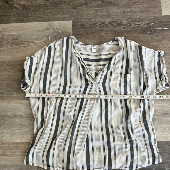 Lagenlook Old Navy Striped Envelope Lose Blouse - Picture 4 of 11